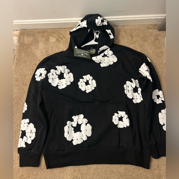 Denim Tears black hoodie - Picture 1 of 4